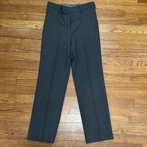 Boys Tallia Charcoal Wool-Blend Pants